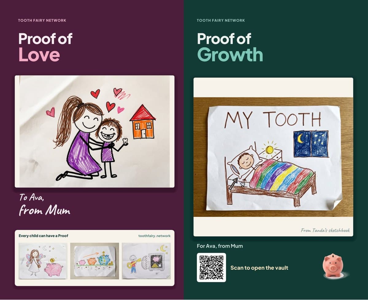 Ava’s printed Proof, back and front