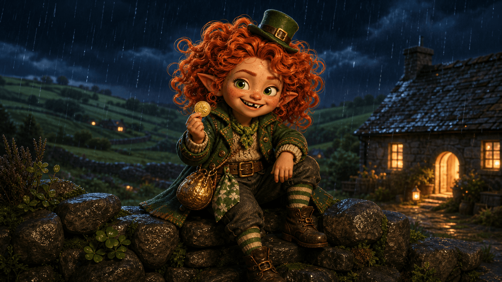 Illustration for Anna Bogle and the Gap in the Gold, page 1